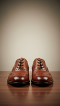 Men's Cognac Wingtip Oxford
